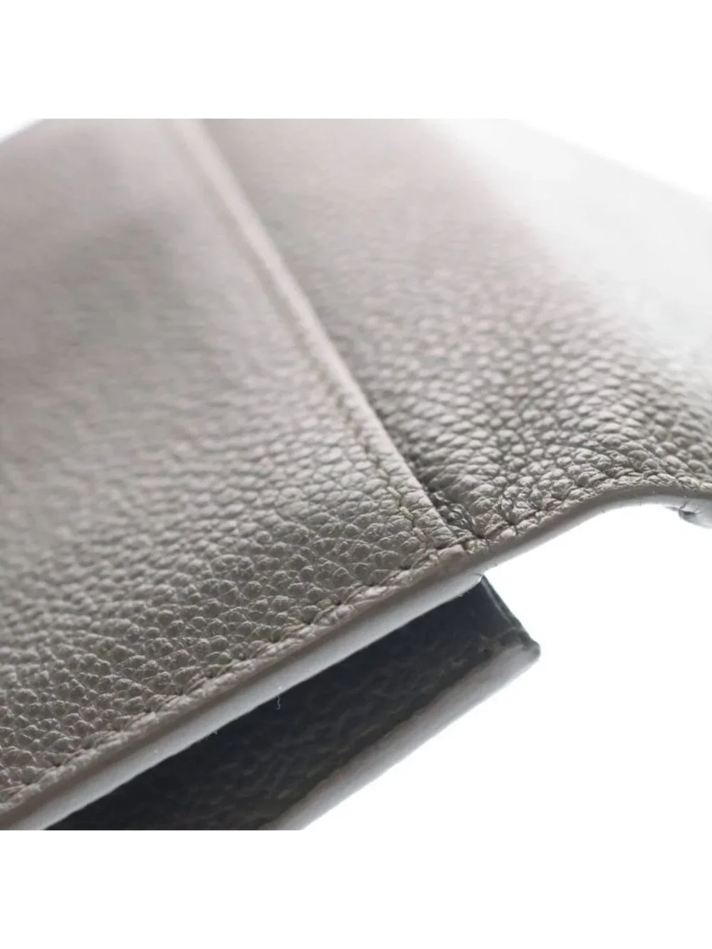 Saint Laurent Paris Card Case Leather Business Holder Gray